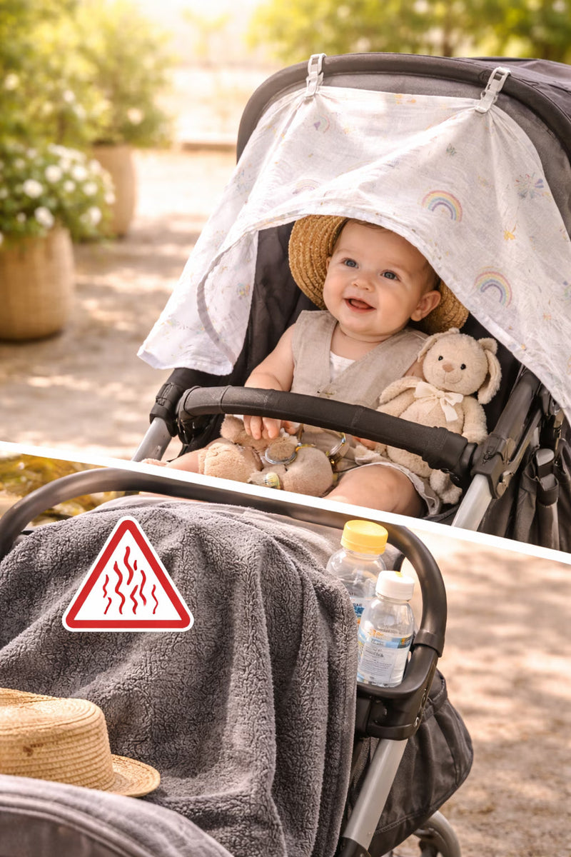Bebek Arabasında Güneşten Korunma: Neden Kalın Örtüler Tehlikeli?