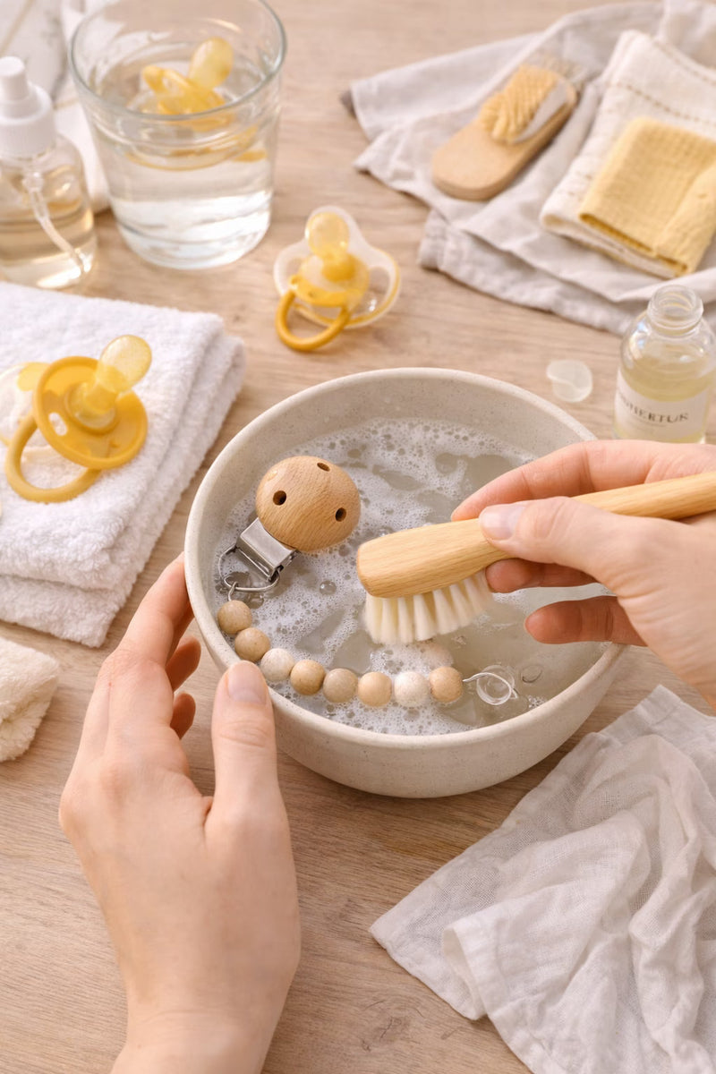 Emzik ve Emzik Askısı Nasıl Temizlenmeli? Ahşap Klipslerin Bakımı