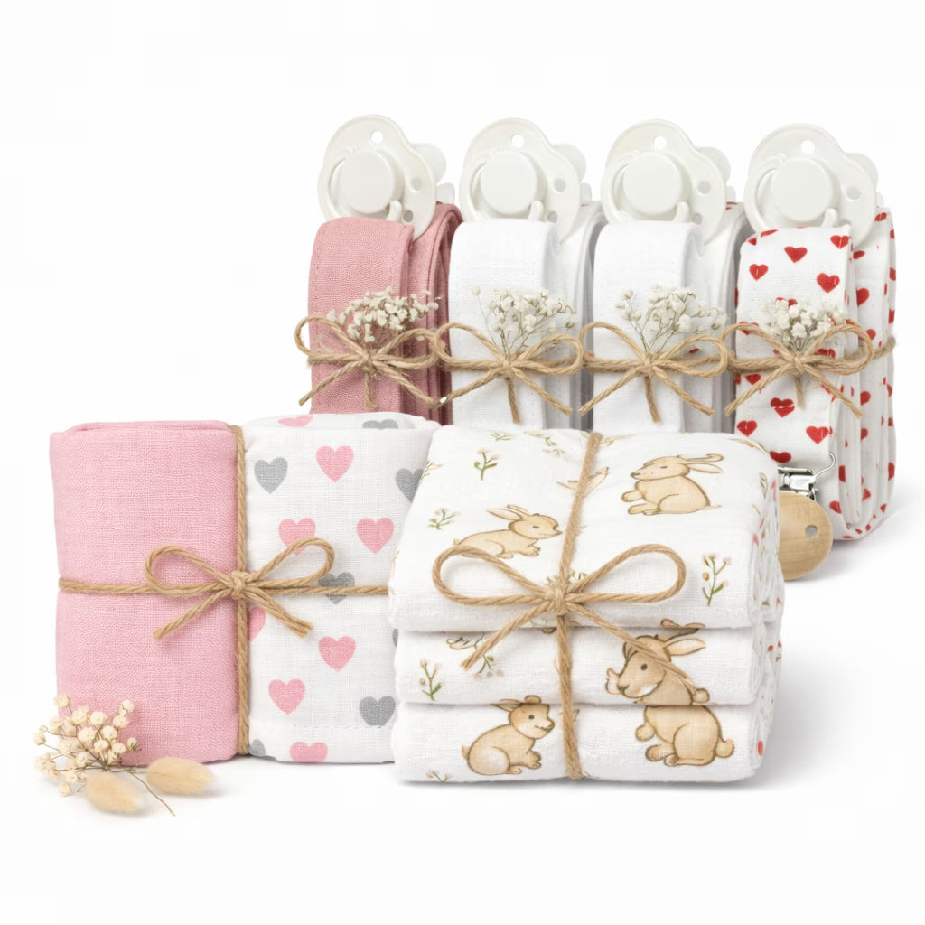 Yenidoğan Kız Bebek Hastane Çıkışı Müslin Seti
