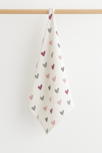 Pembe Gri Kalpli Müslin Örtü