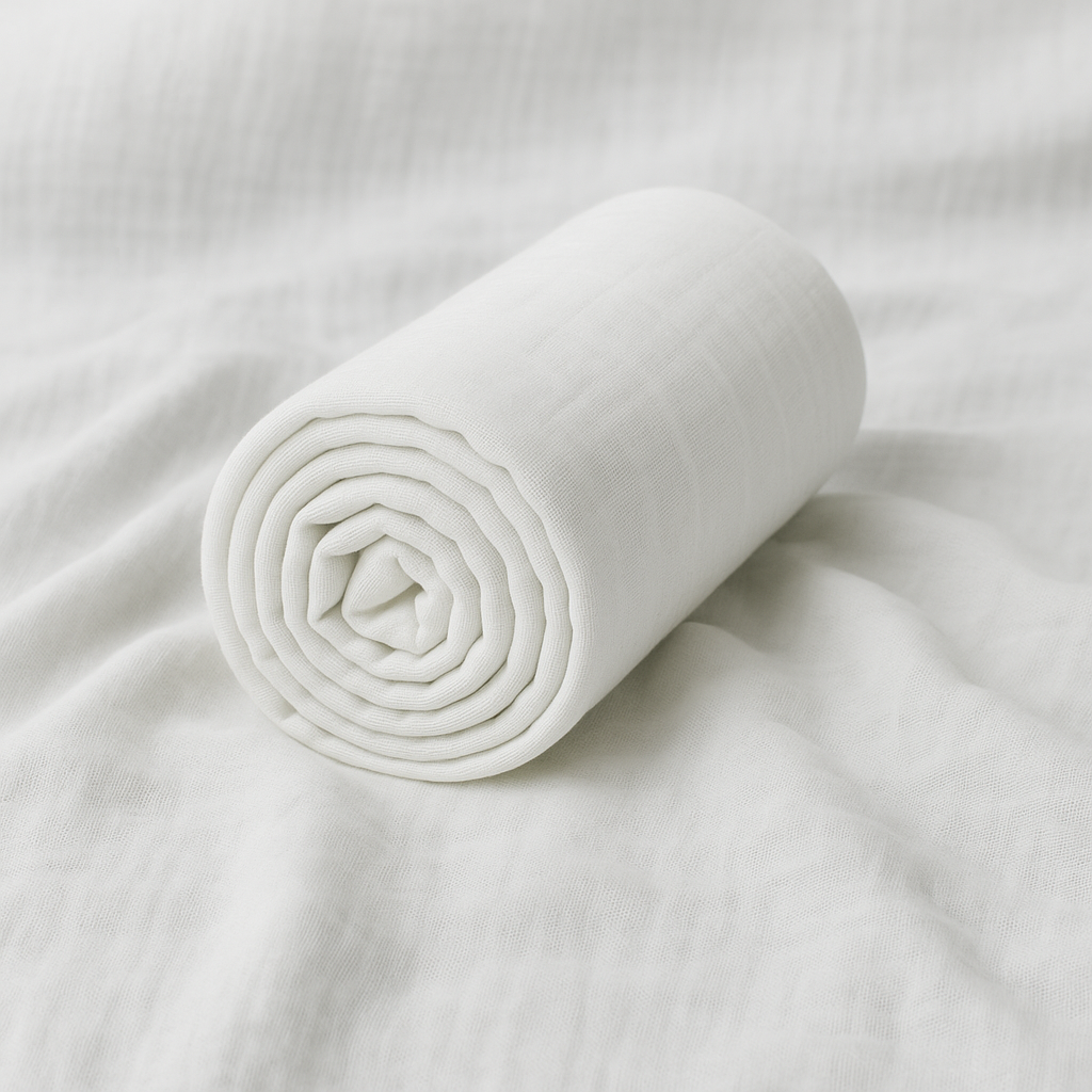 Elisay Düz Beyaz Müslin Örtü