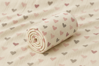 Pembe Gri Kalpli Müslin Örtü