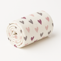 Pembe Gri Kalpli Müslin Örtü